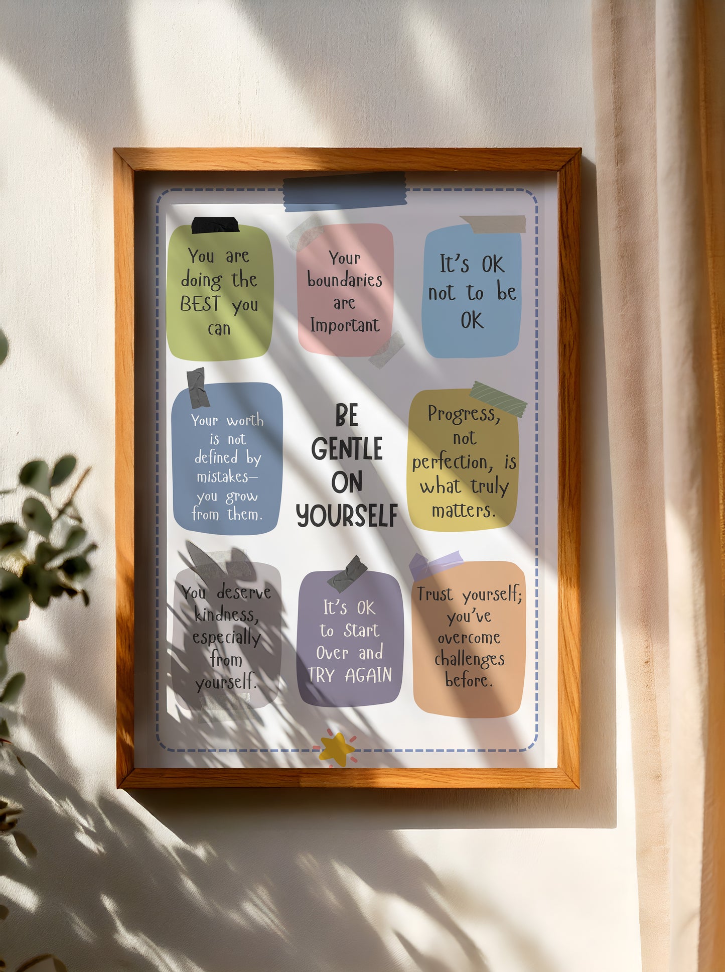 Self Reminders Wall Art Digital Download | Motivational Quote Print | Mindset & Growth Printable Poster | High-Res JPG for Home and Office