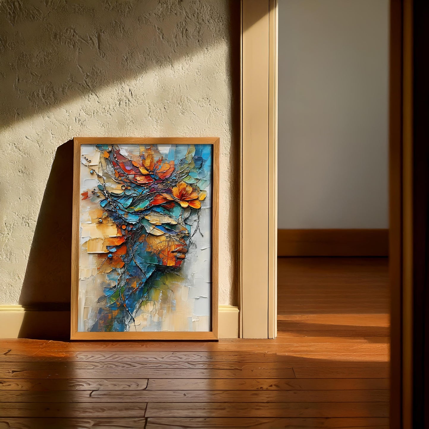Abstract Painting - Woman | Wall Art – Set of 2 Digital Downloads | Modern Feminine Art Prints, High-Res JPGs in Standard Portrait Sizes