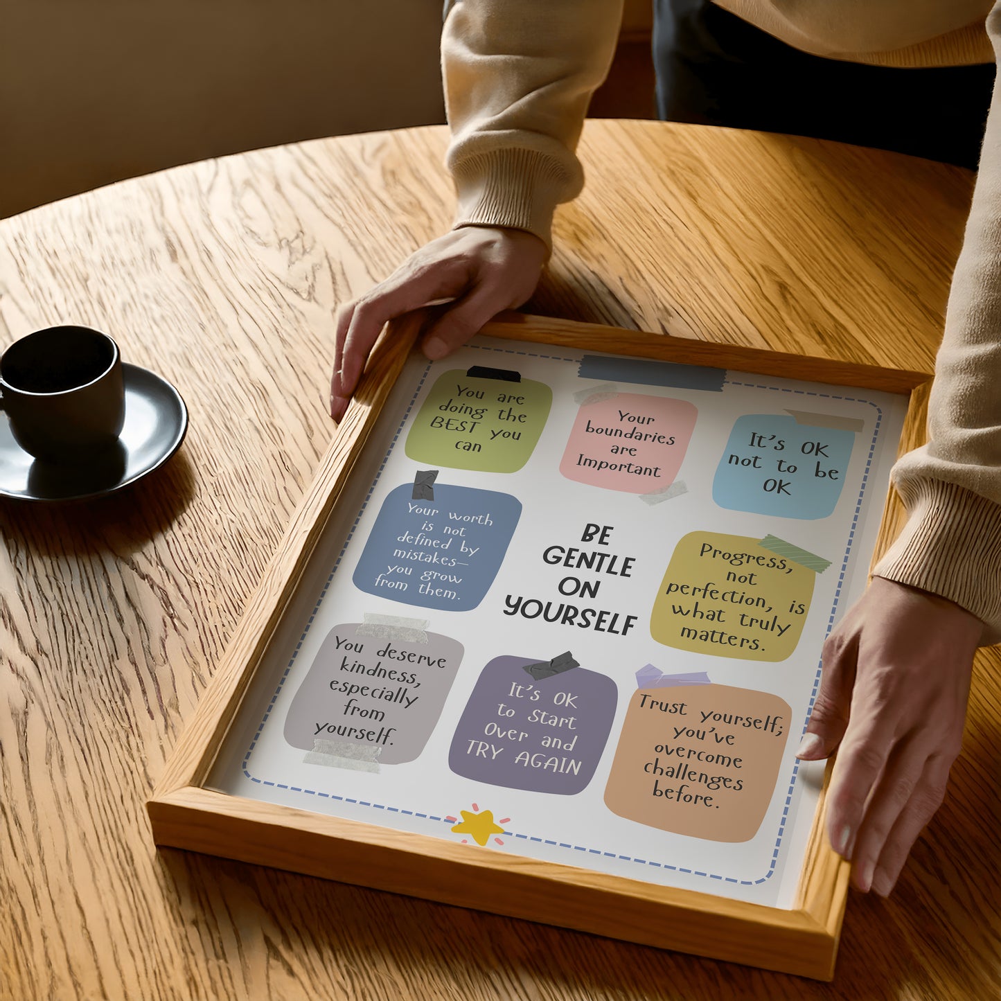 Self Reminders Wall Art Digital Download | Motivational Quote Print | Mindset & Growth Printable Poster | High-Res JPG for Home and Office