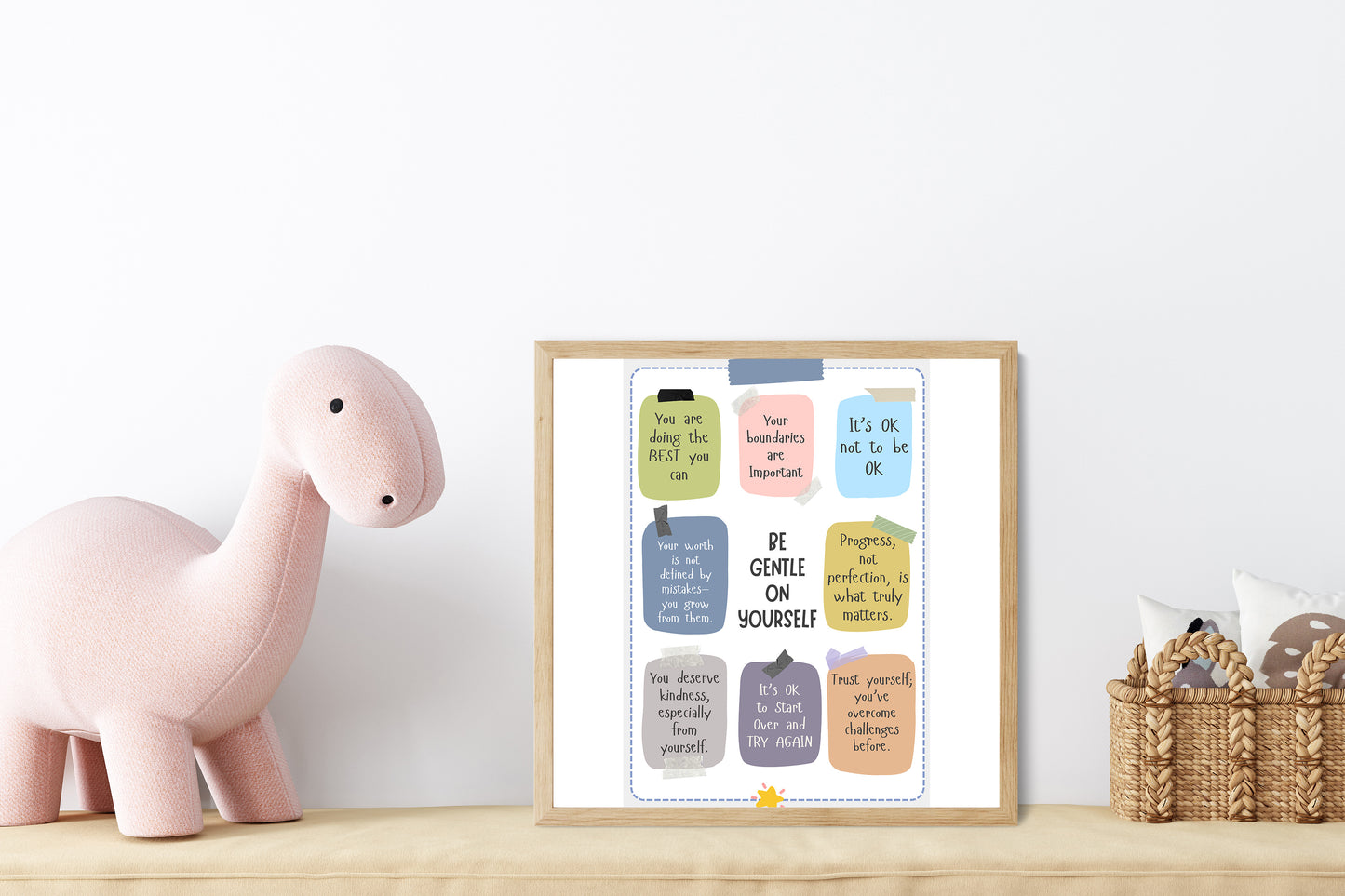 Self Reminders Wall Art Digital Download | Motivational Quote Print | Mindset & Growth Printable Poster | High-Res JPG for Home and Office