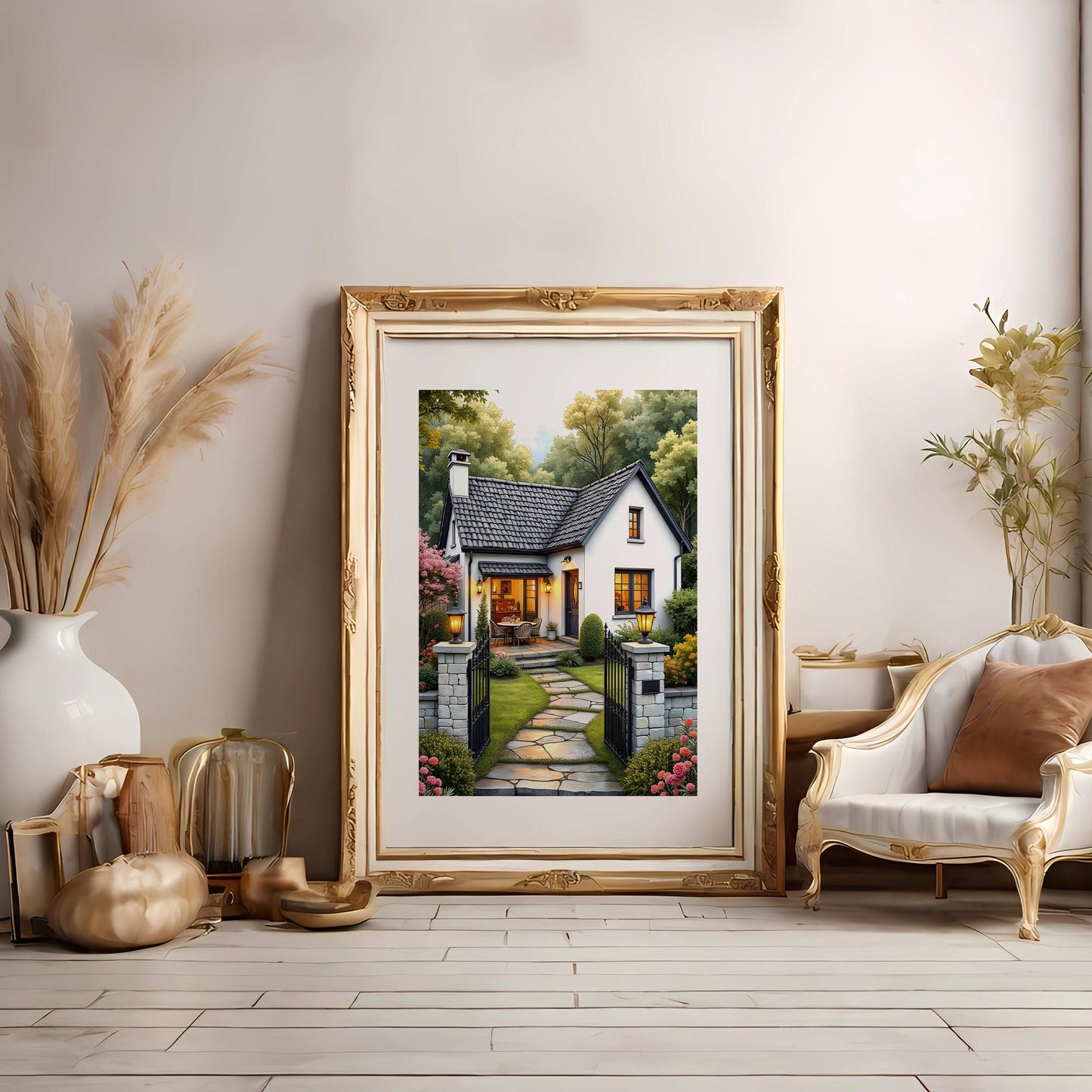 Dream Cottage Wall Art – Digital Download (Set of 4)