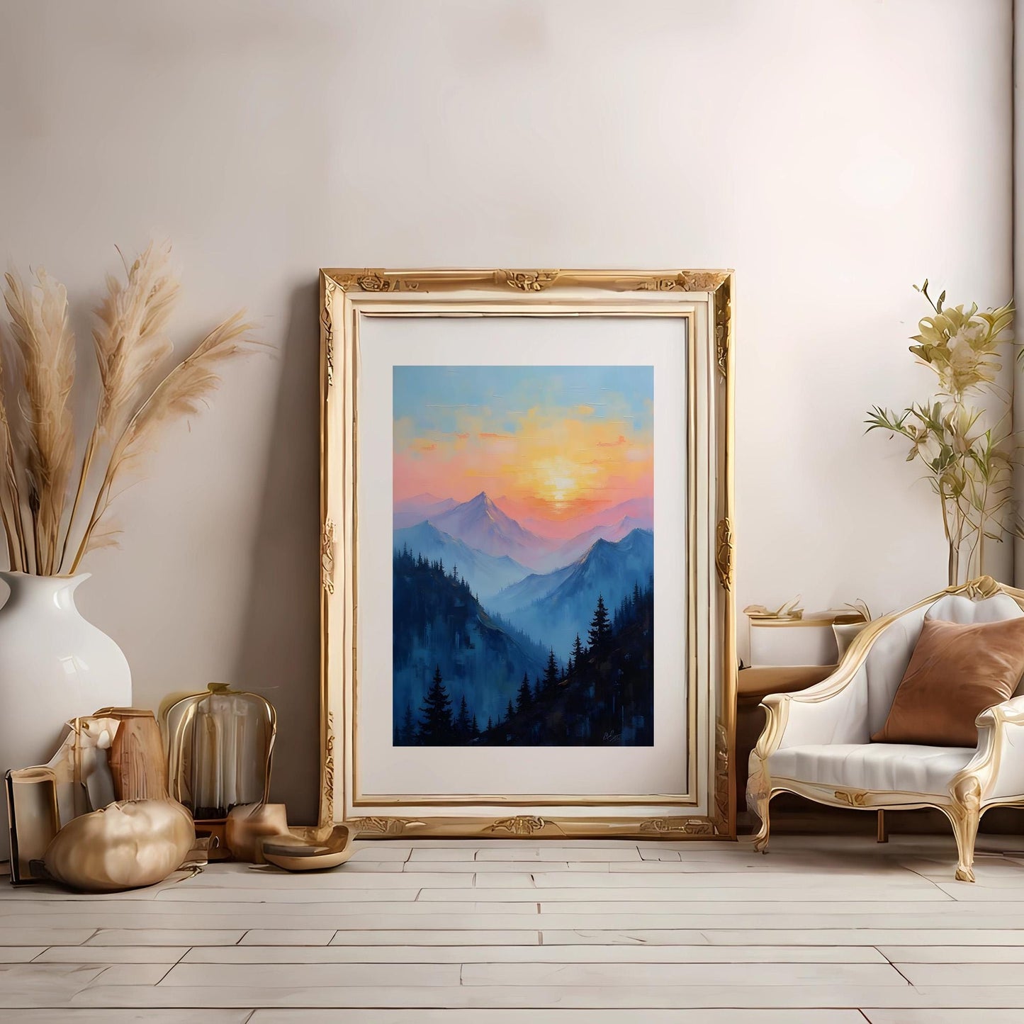 Sunrise Landscape Wall Art | Digital Download Prints | High-Res JPG | Nature Home Decor | Aesthetic Printable Artwork