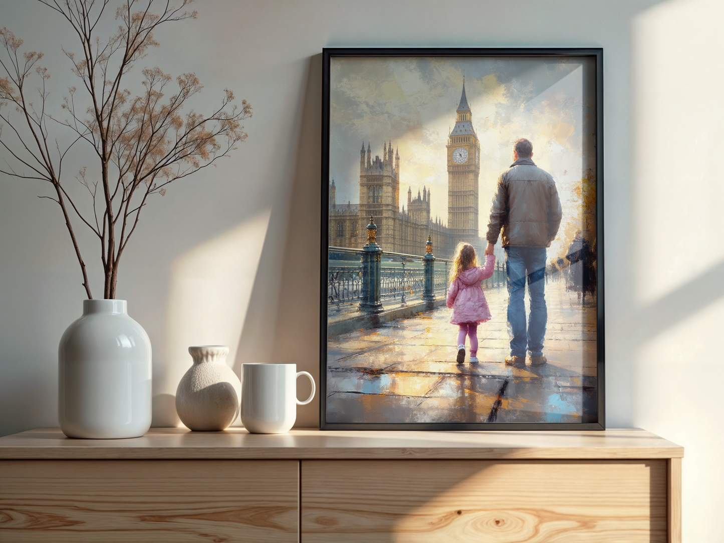 Father’s Day Digital Paintings Bundle – 9 High-Resolution JPG Imagess,24 x 36 inches, 300 DPI (Best for Printing) – Unique Oil Painting Style