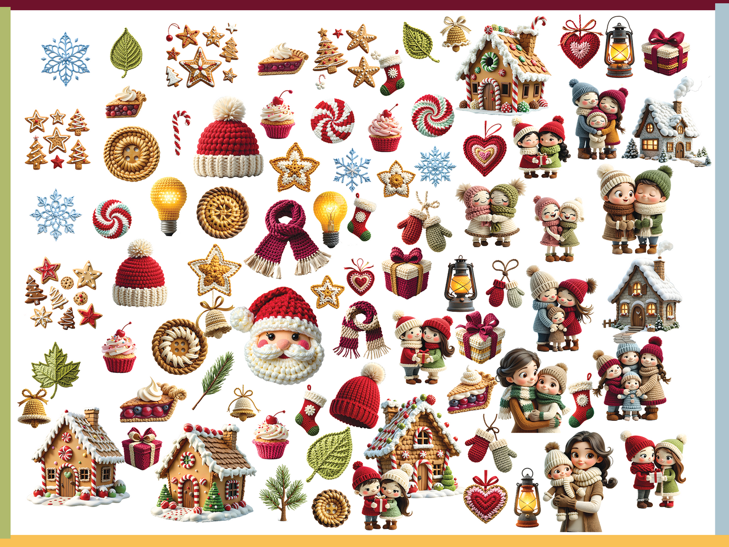 Crochet Stickers Seasons | High Quality 300dpi PNGs 1500x1500px (Digital Download) (Copy)