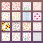 50+ Seamless Floral Patterns | High-Res Digital Download JPGs | Textile, Fabric, Scrapbooking, Mug, Journal, Cover Design