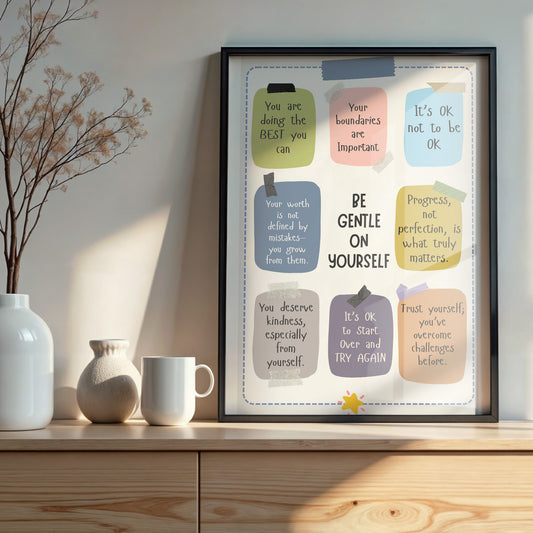 Self Reminders Wall Art Digital Download | Motivational Quote Print | Mindset & Growth Printable Poster | High-Res JPG for Home and Office