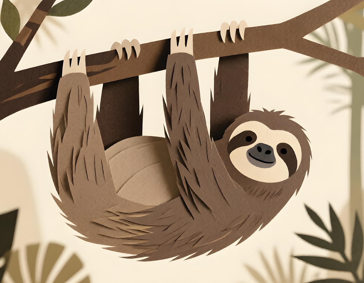 Animal Kingdom Modern Paper Cut Calendar 2026 (Spiral Binding Wall Hanging)