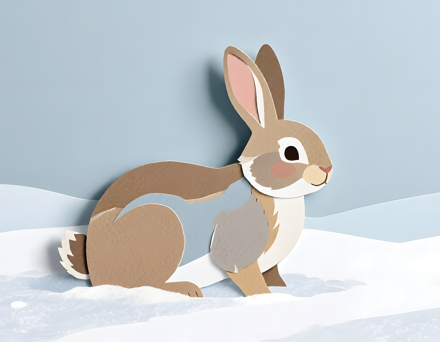 Animal Kingdom Modern Paper Cut Calendar 2026 (Spiral Binding Wall Hanging)