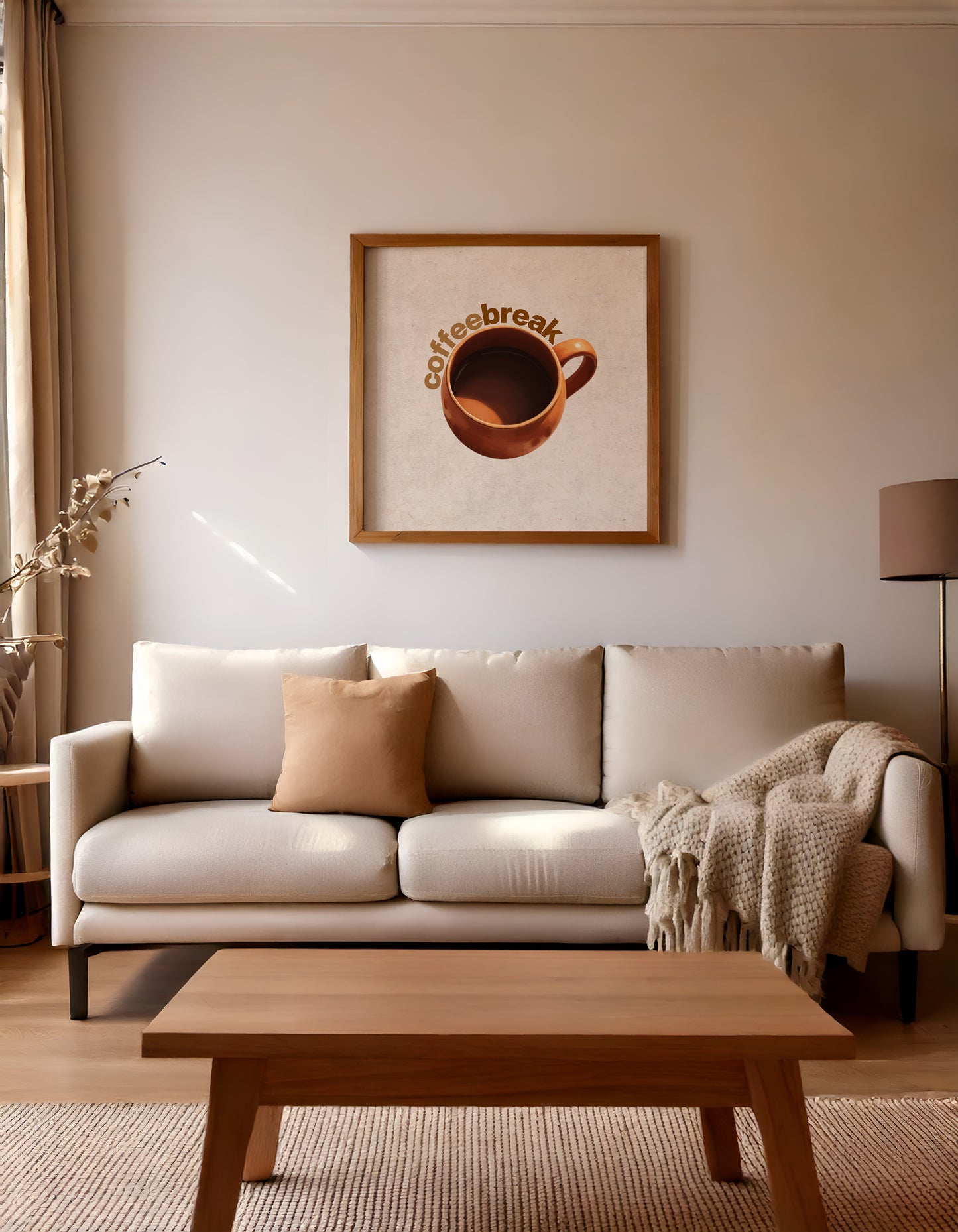 Coffee Time Wall Art | Minimalist Wall Art | Instant Digital Download