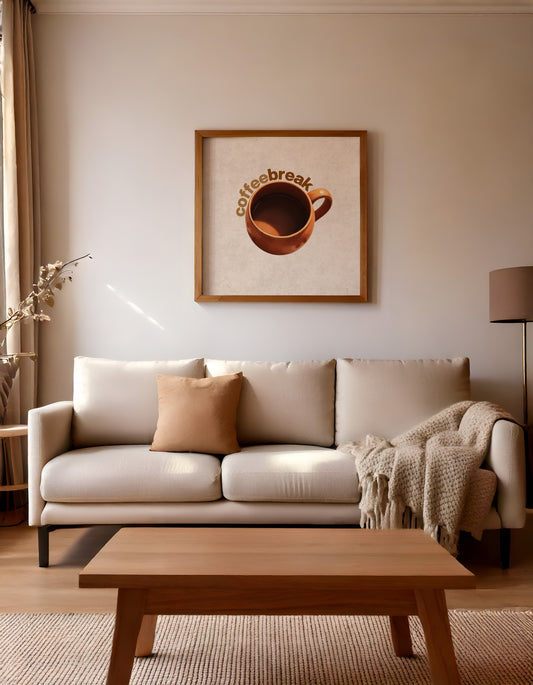 Coffee Time Wall Art | Minimalist Wall Art | Instant Digital Download