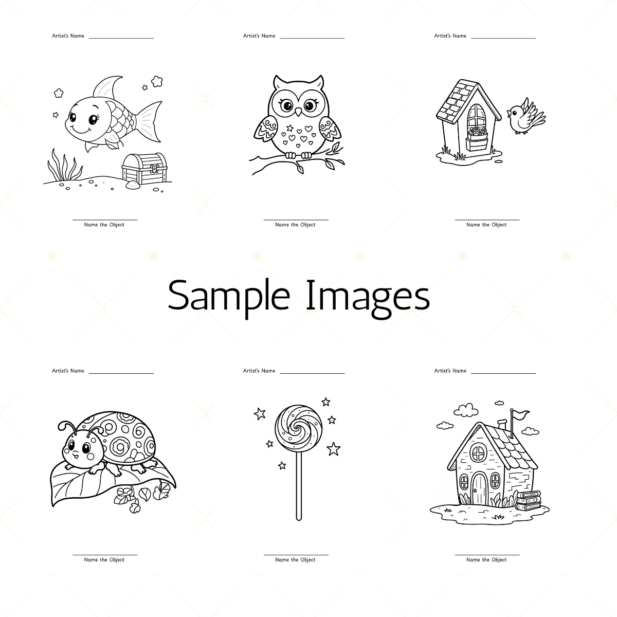 70 Kids Coloring Pages | Printable Coloring Book | Children’s Activity Sheets | Digital Download