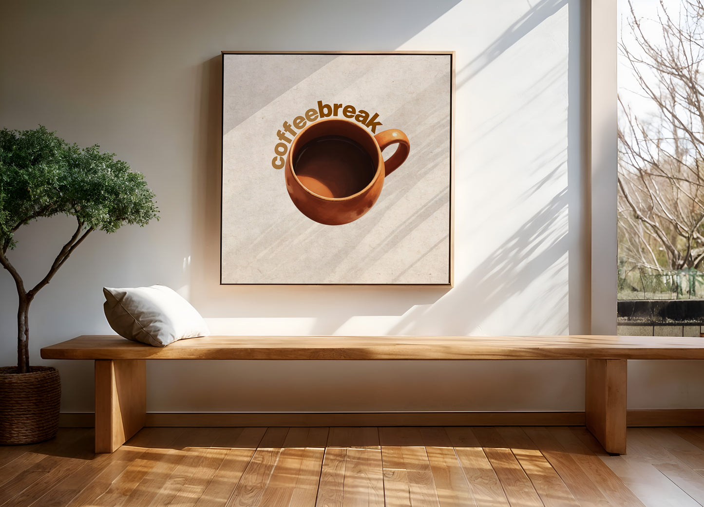 Coffee Time Wall Art | Minimalist Wall Art | Instant Digital Download