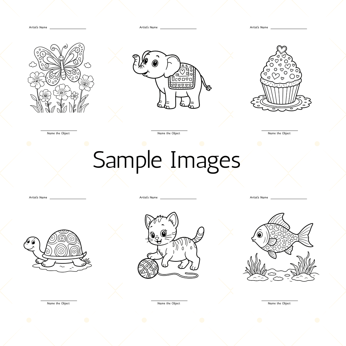 70 Kids Coloring Pages | Printable Coloring Book | Children’s Activity Sheets | Digital Download