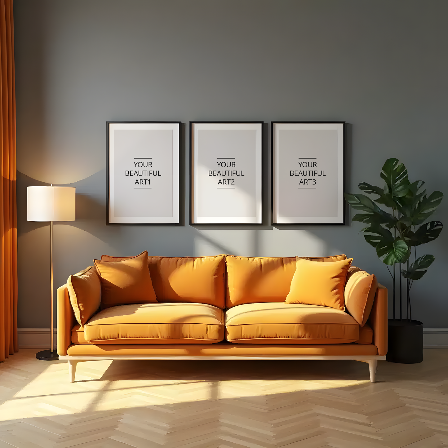 PSD Mockups for Wall Arts | 6 Mockup Bundle | Digital Download