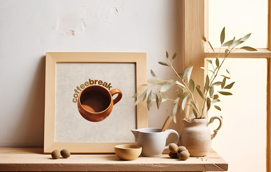 Coffee Time Wall Art | Minimalist Wall Art | Instant Digital Download