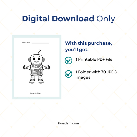 70 Kids Coloring Pages | Printable Coloring Book | Children’s Activity Sheets | Digital Download