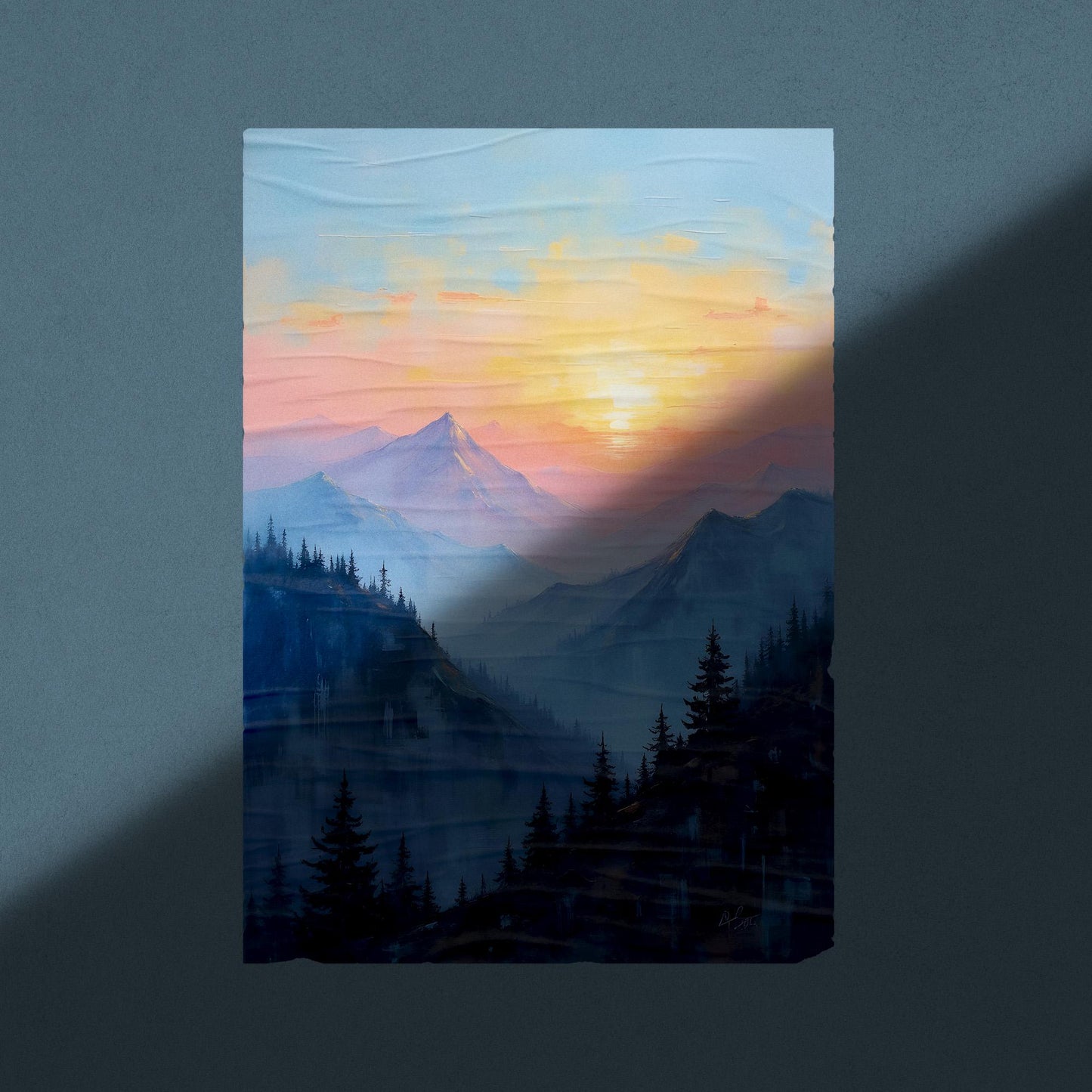 Sunrise Landscape Wall Art | Digital Download Prints | High-Res JPG | Nature Home Decor | Aesthetic Printable Artwork