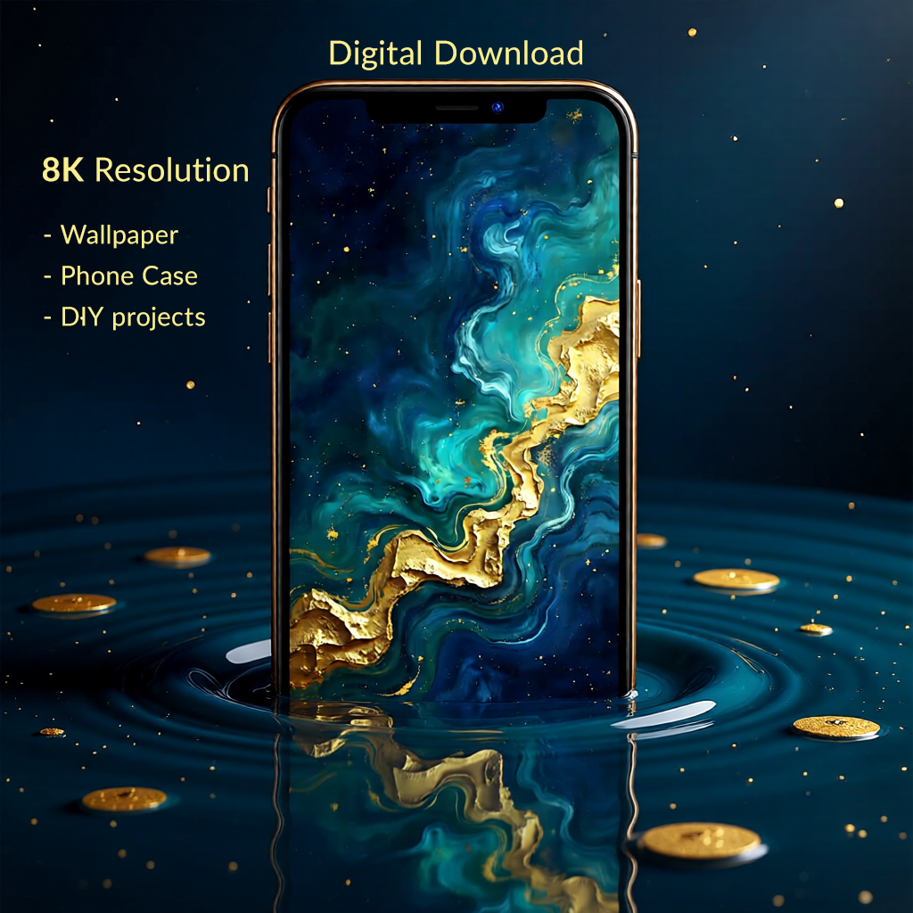 8K Phone Wallpaper/Phone Case Design - Cosmos Burst (Digital Download)