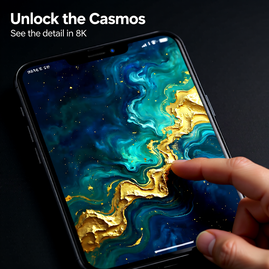 8K Phone Wallpaper/Phone Case Design - Cosmos Burst (Digital Download)