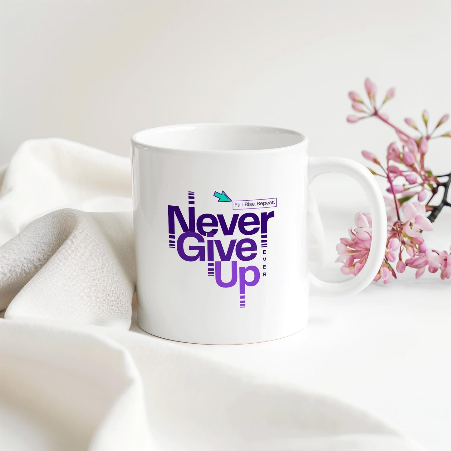 Never Give Up - Motivational Quote for Frames, Mugs and Anything to Give you Reminder DAILY | Digital Download | 275 DPI