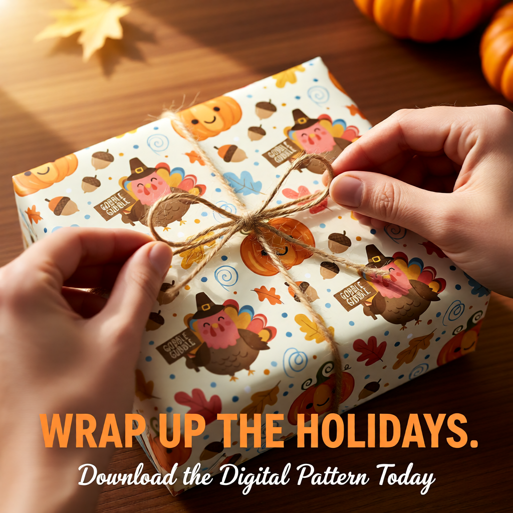 26 Thanksgiving Seamless Patterns (Digital Download)
