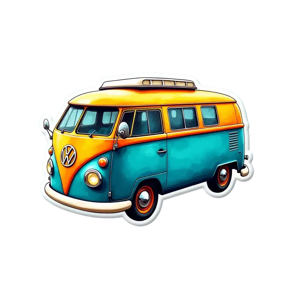 Camper Van Sticker Packs: Buy 2 Packs and Get 2 Packs FREE (Digital Download)