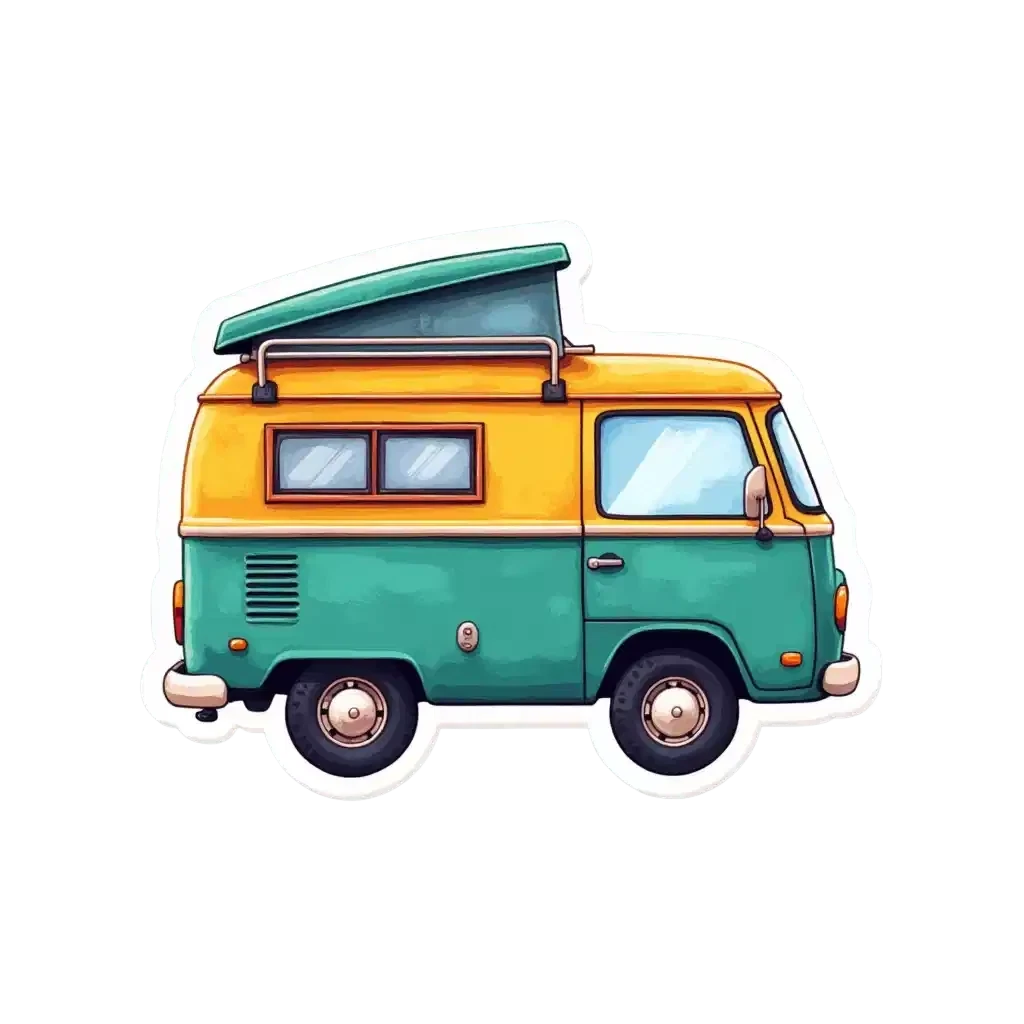 Camper Van Sticker Packs: Buy 2 Packs and Get 2 Packs FREE (Digital Download)