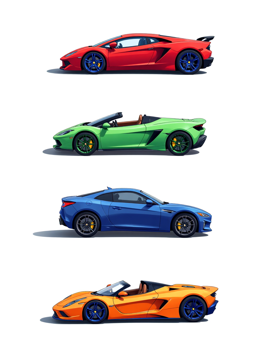 Cars Stickers PNG Pack with Bonus HD 4 JPEGs - Digital Download