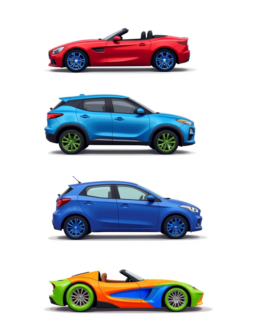 Cars Stickers PNG Pack with Bonus HD 4 JPEGs - Digital Download