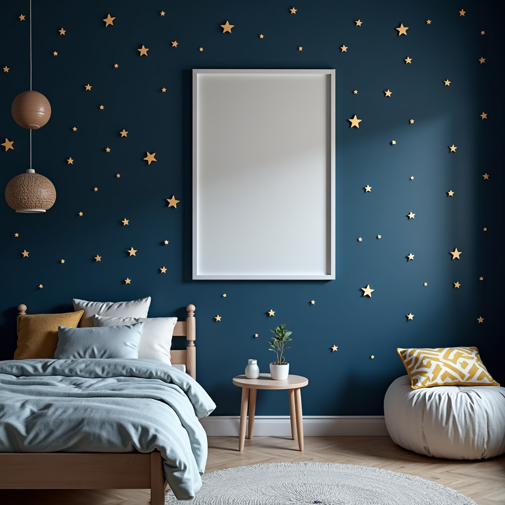 Wall Art Mockups - Kid's Rooms | Realistic PSD Mockups for Your Wall Art Showcasing | 4 PSD Mockup Files - Two 2 Frames, Two Single Frames