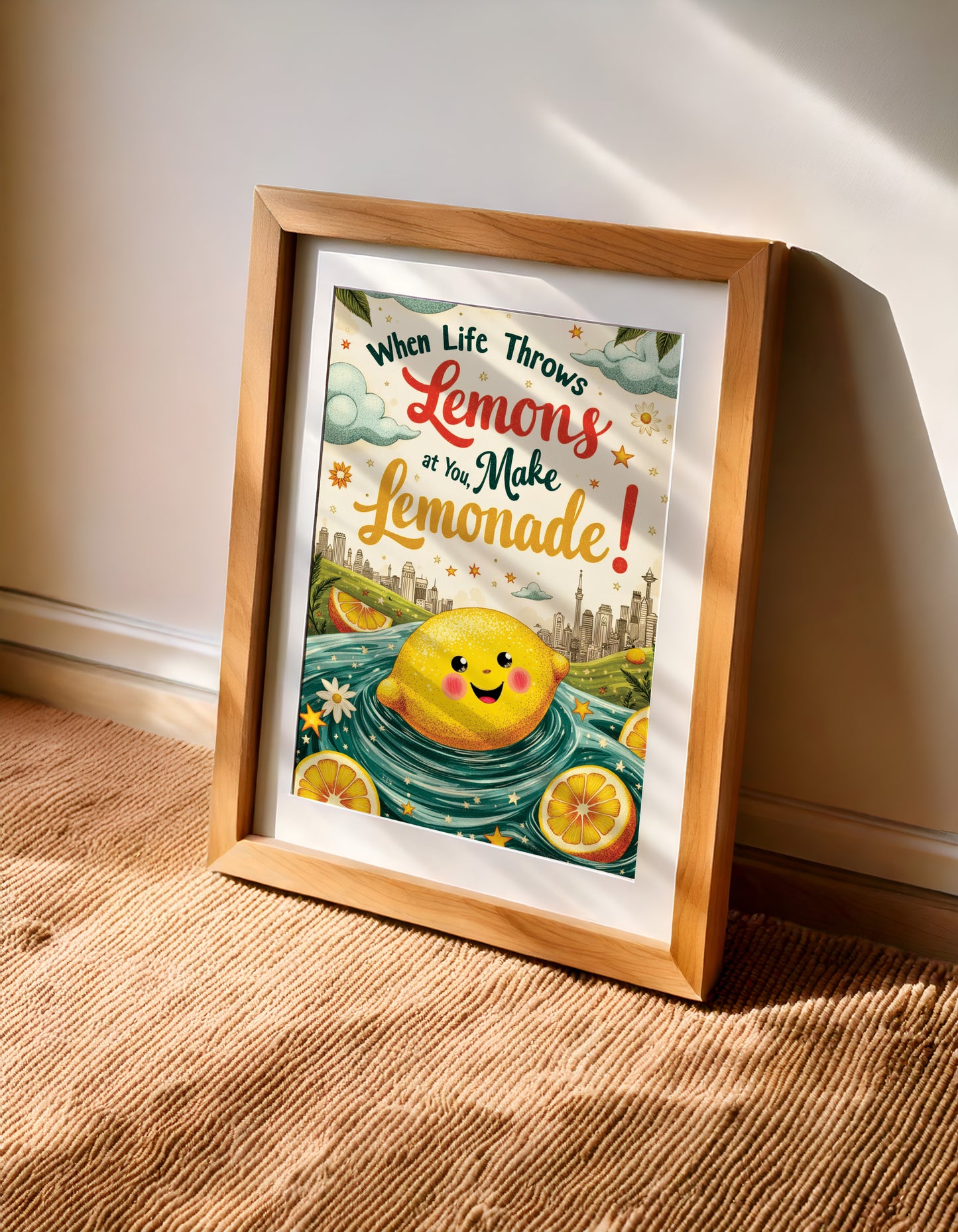 Funny Inspirational Quote Wall Art: Cozy Home Decor, Reminder Art with FREE 2026 Calendar (Digital Download)