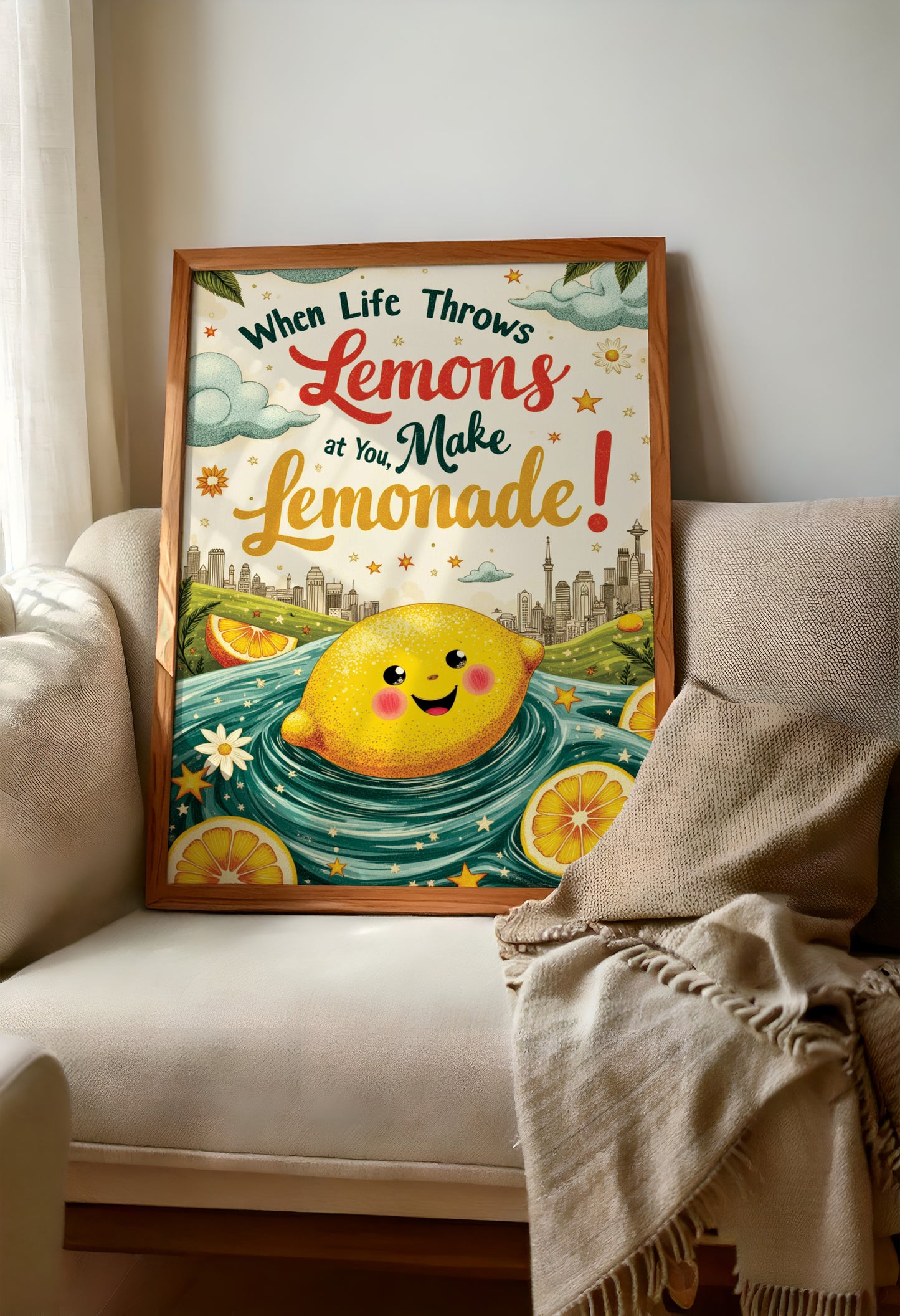 Funny Inspirational Quote Wall Art: Cozy Home Decor, Reminder Art with FREE 2026 Calendar (Digital Download)