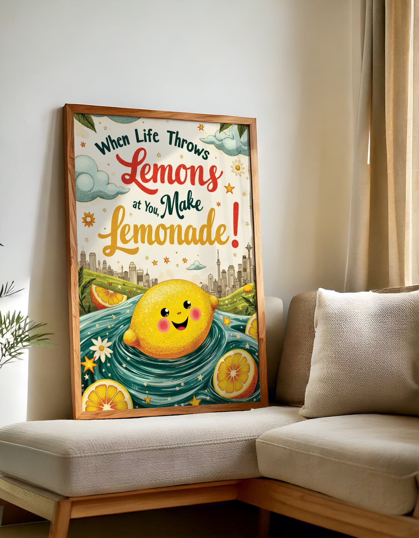 Funny Inspirational Quote Wall Art: Cozy Home Decor, Reminder Art with FREE 2026 Calendar (Digital Download)