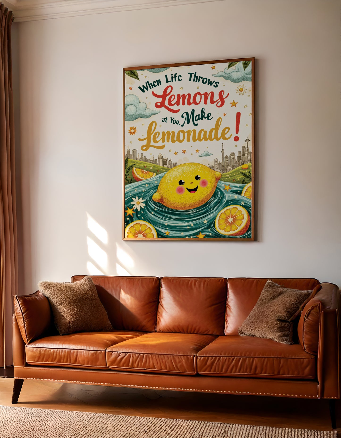 Funny Inspirational Quote Wall Art: Cozy Home Decor, Reminder Art with FREE 2026 Calendar (Digital Download)