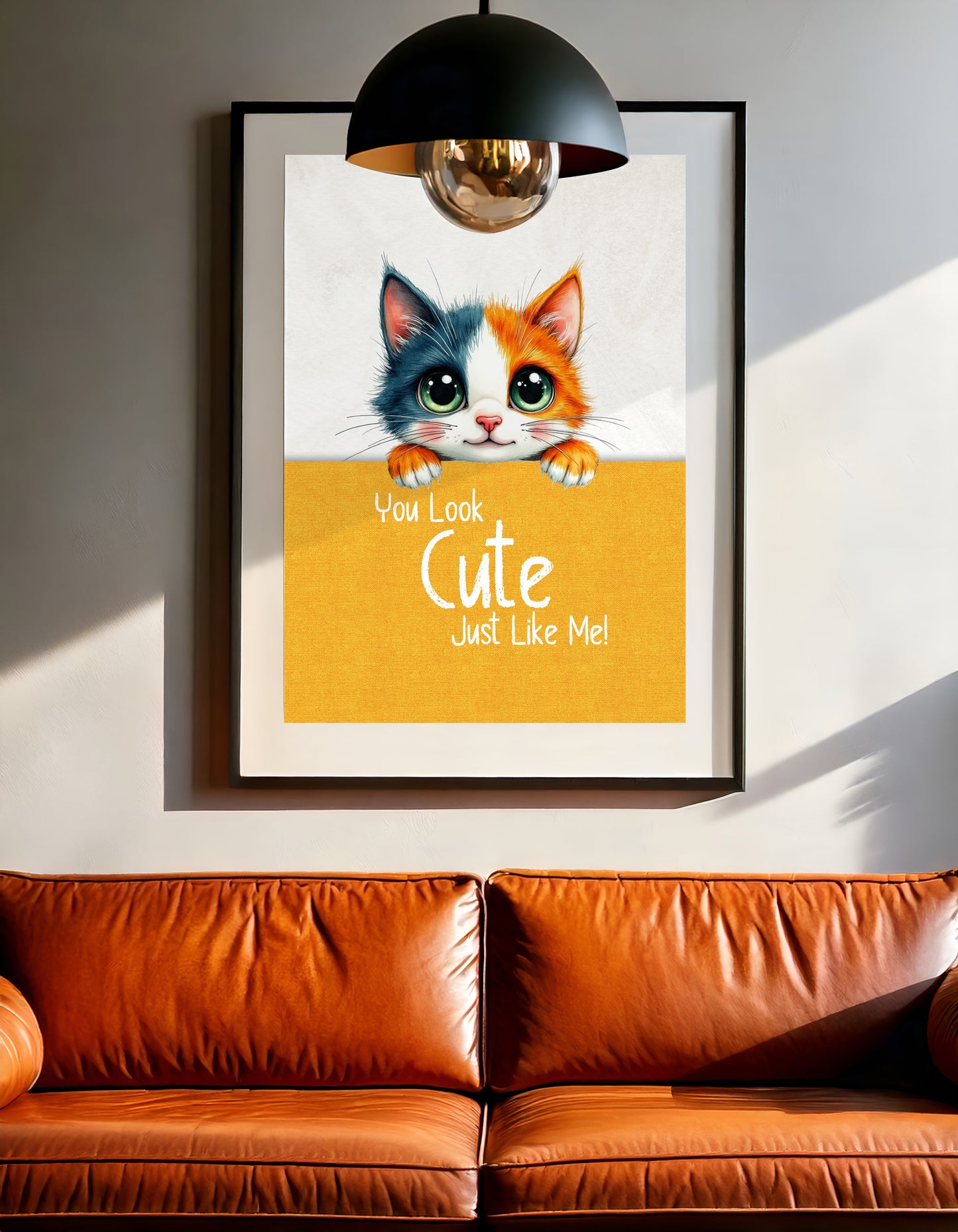 Cute Cat Wall Art with FREE Cute Puppies PDF Calendar | Cute Cat Wall Art 2x3 Ratio 300 dpi High-Resolution JPG format (Digital Download)