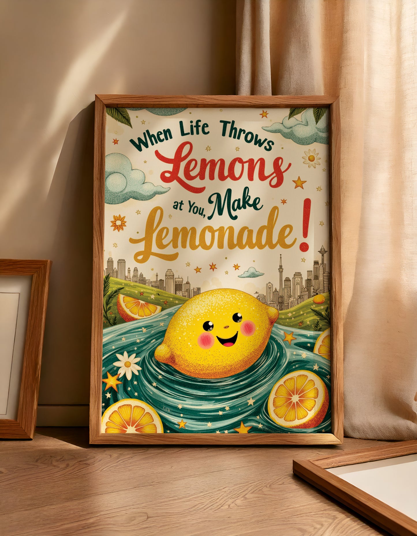 Funny Inspirational Quote Wall Art: Cozy Home Decor, Reminder Art with FREE 2026 Calendar (Digital Download)