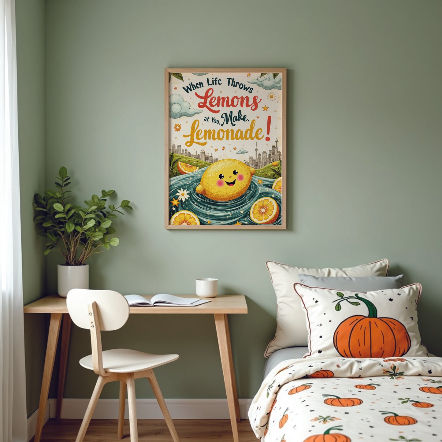 Funny Inspirational Quote Wall Art: Cozy Home Decor, Reminder Art with FREE 2026 Calendar (Digital Download)