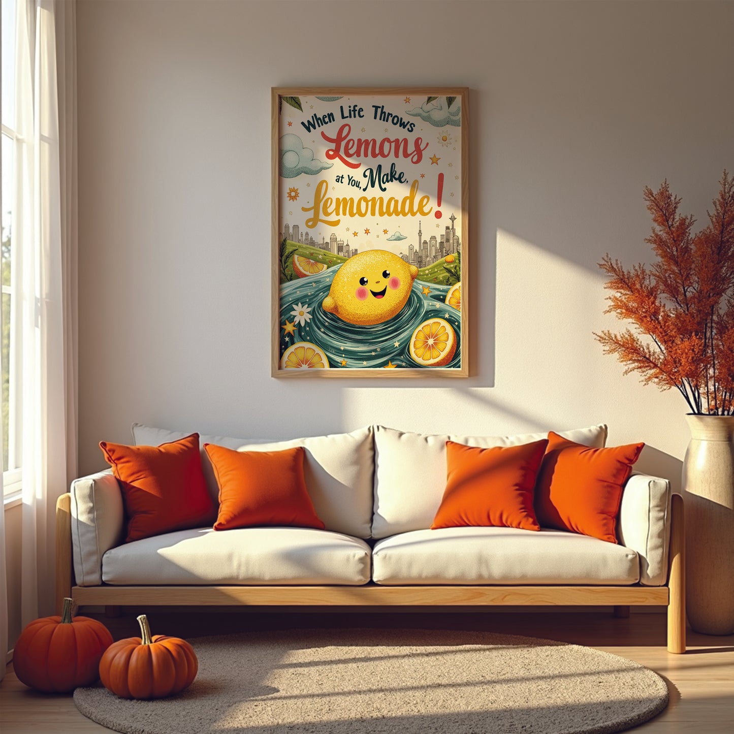 Funny Inspirational Quote Wall Art: Cozy Home Decor, Reminder Art with FREE 2026 Calendar (Digital Download)