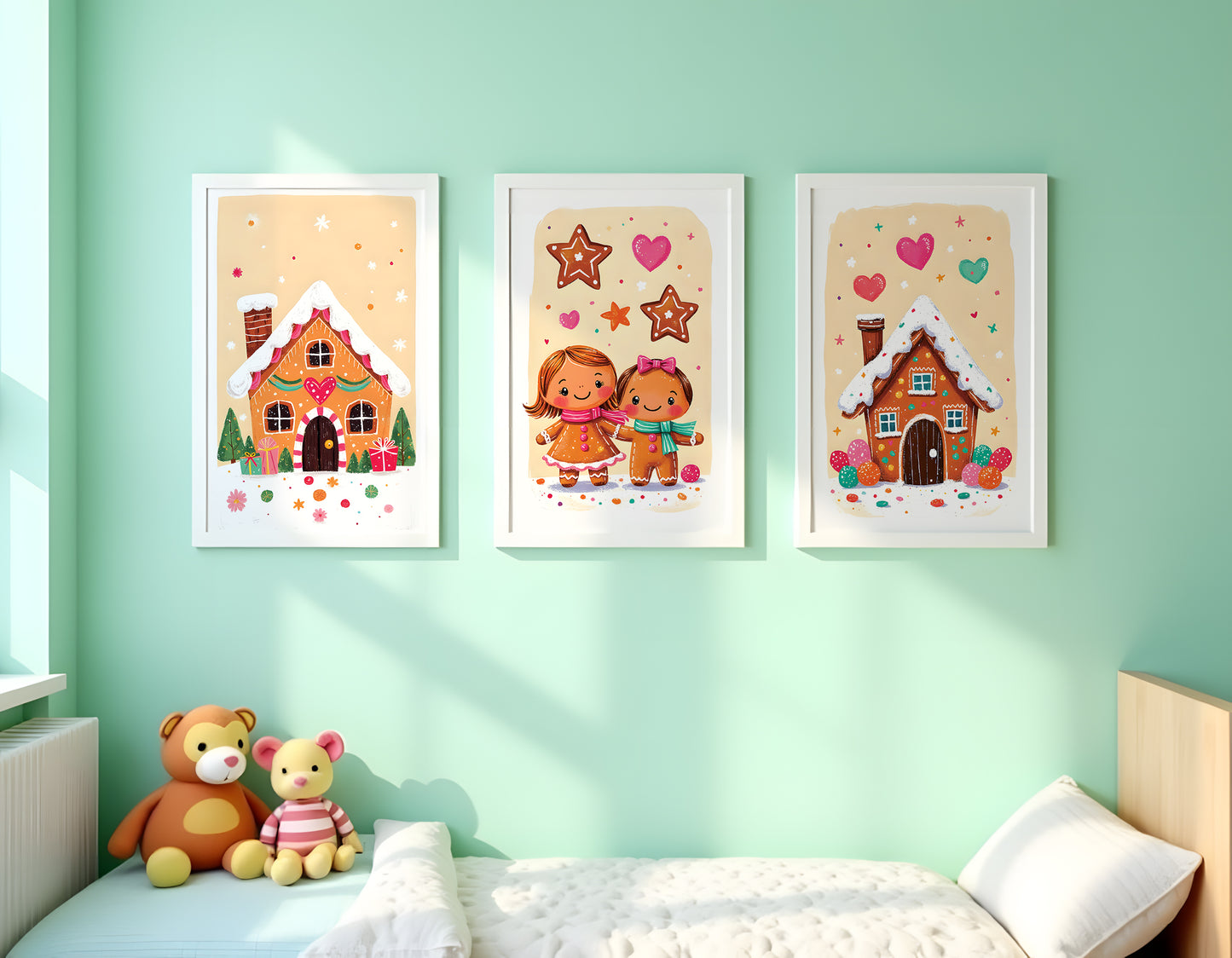 Kids Season Colors Triptych Wall Art for Kids Room | Digital Download