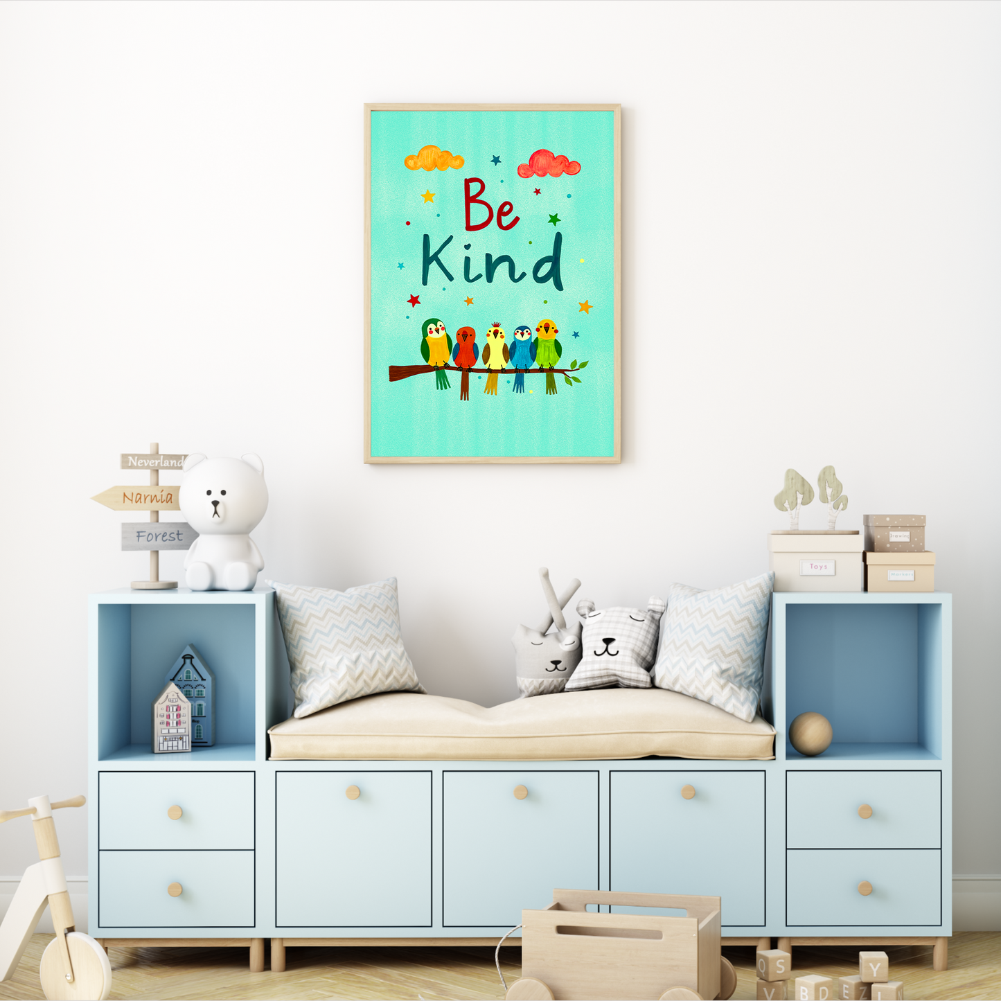 Bundle of 8 Arts | Kids Inspirational Quotes Wall Art | Cute Motivational Posters for Nursery, Playroom & Classroom | Instant Download