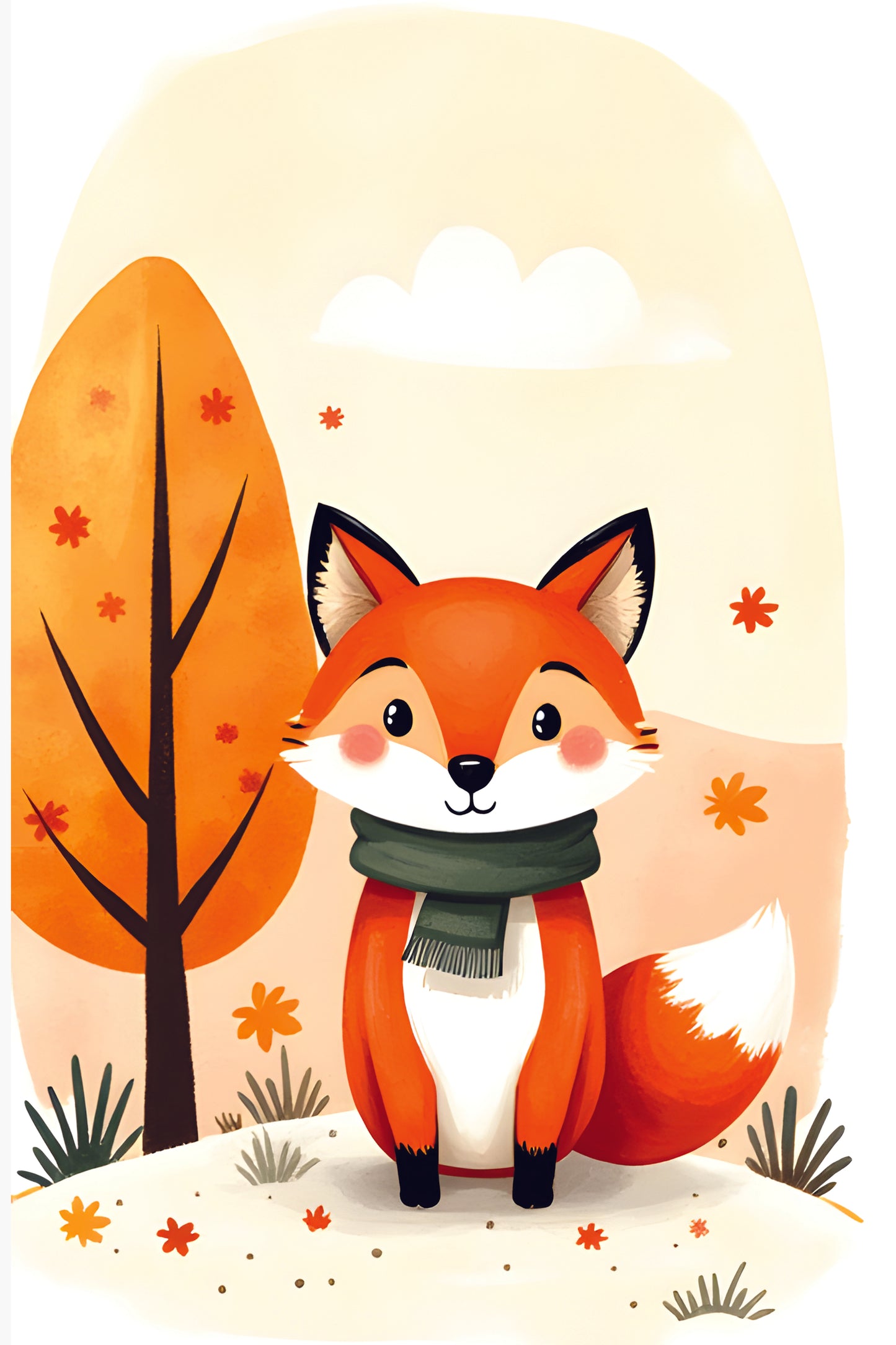 Fall Triptych Doodle Art | Kids Nursery Decor (Digital Download)