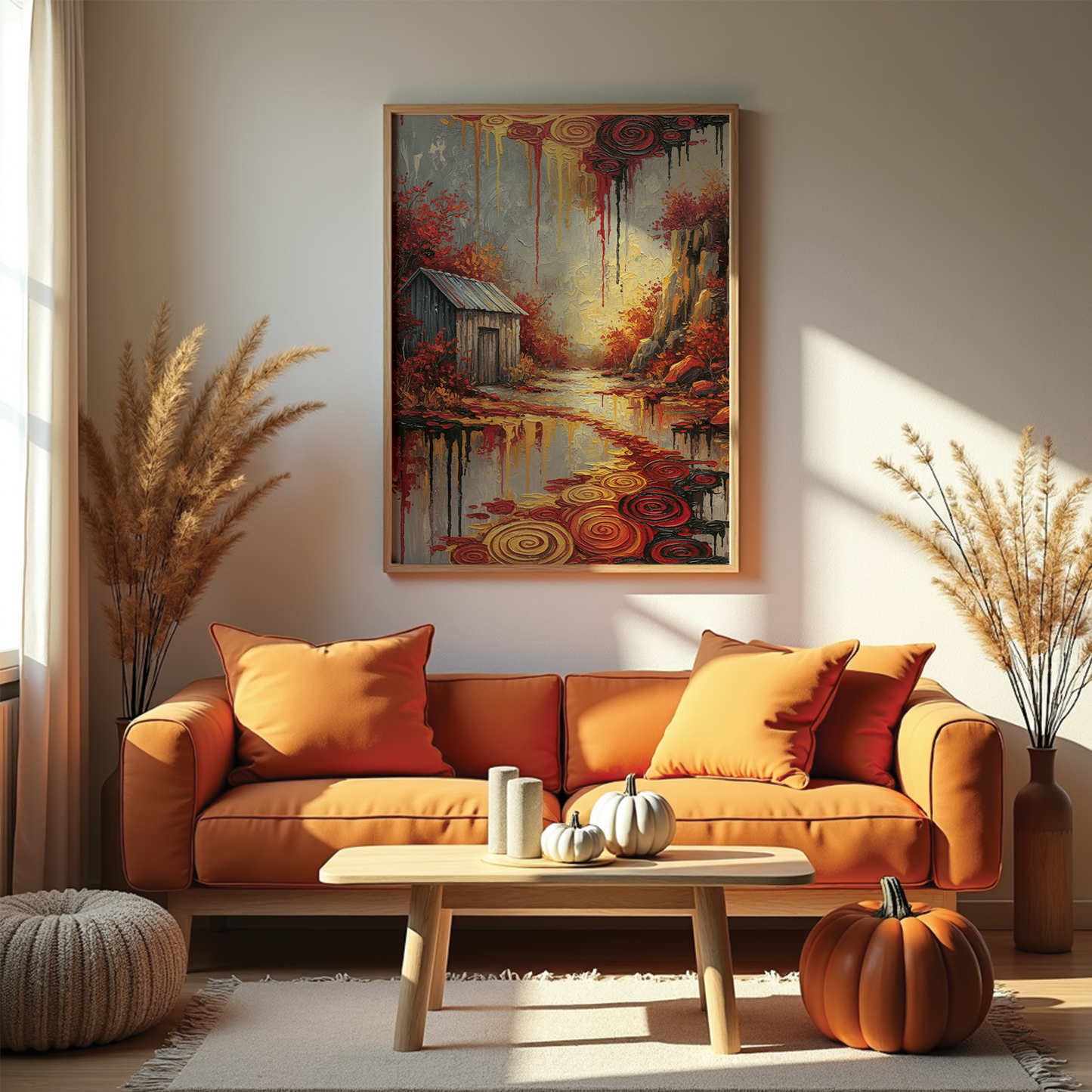 Showcase Art with PSD Frame Mockups for Wall Arts | 14 'Halloween Themed' Mockup Bundle + FREE Puppy 2026 Calendar (PDF) | Digital Download