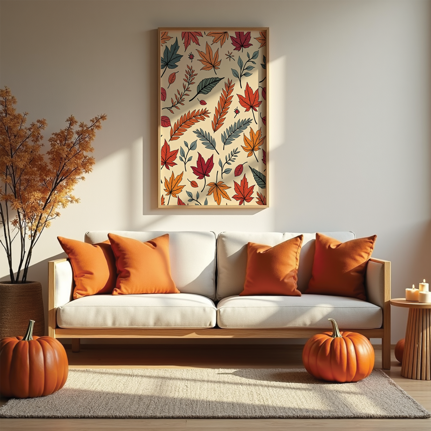 Showcase Art with PSD Frame Mockups for Wall Arts | 14 'Halloween Themed' Mockup Bundle + FREE Puppy 2026 Calendar (PDF) | Digital Download