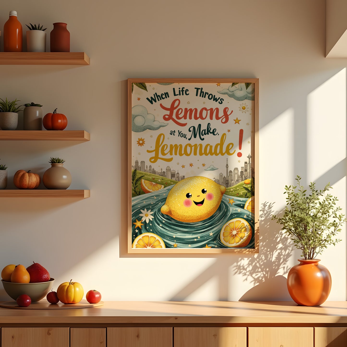 Funny Inspirational Quote Wall Art: Cozy Home Decor, Reminder Art with FREE 2026 Calendar (Digital Download)