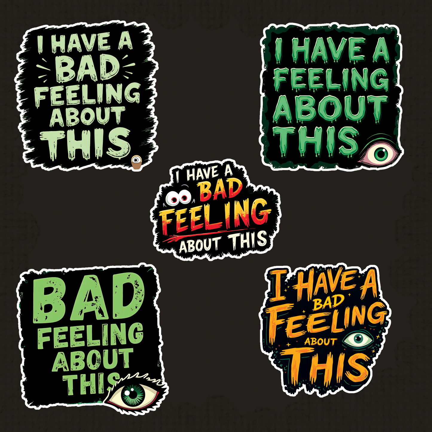 Anxious Overthinker Stickers Pack • 50+ PNGs • Transparent Background • Digital Art Download + Bonus 2026 Puppies Calendar