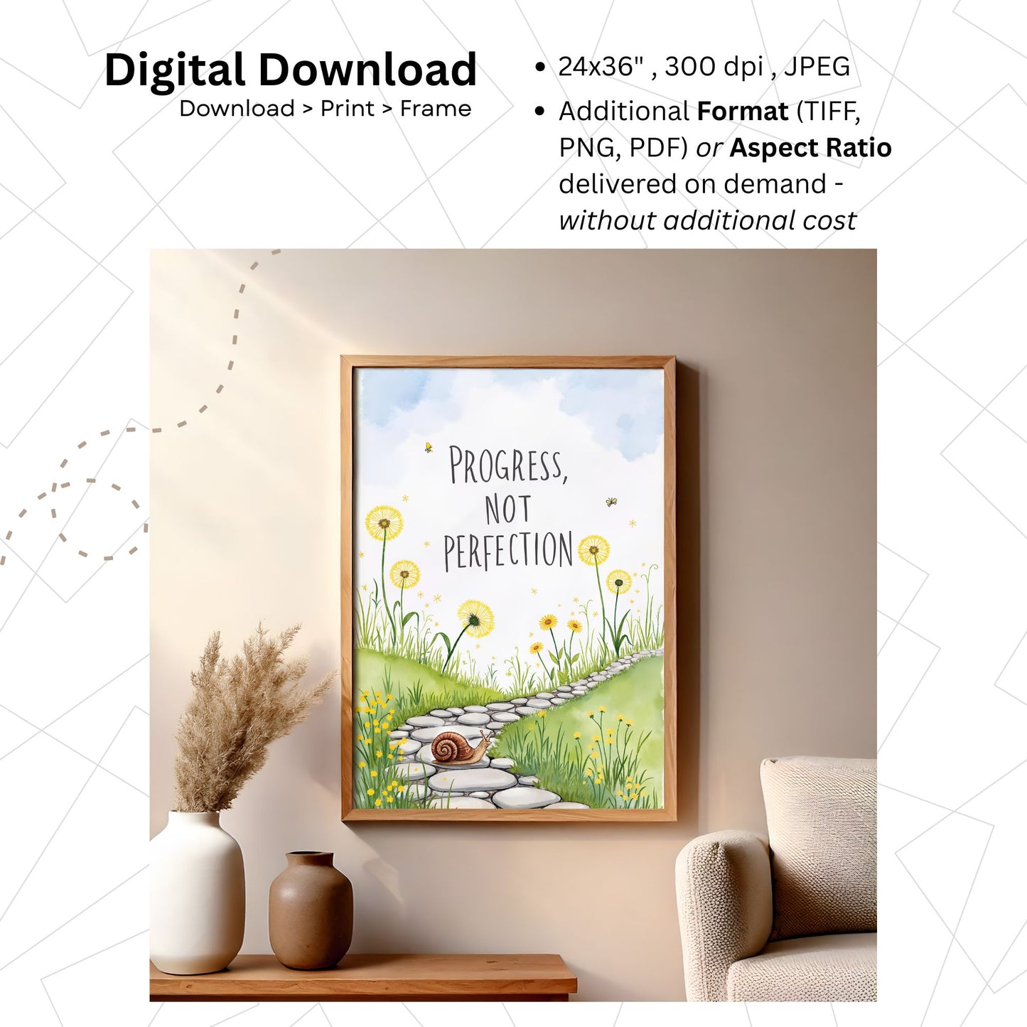 Inspirational Quote Wall Art | Printable Reminder Art | Digital Download | Cozy Home Decor | High-Resolution JPG