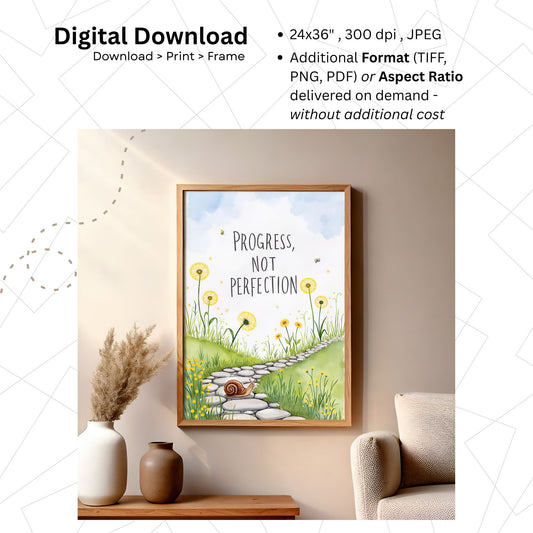 Inspirational Quote Wall Art | Printable Reminder Art | Digital Download | Cozy Home Decor | High-Resolution JPG