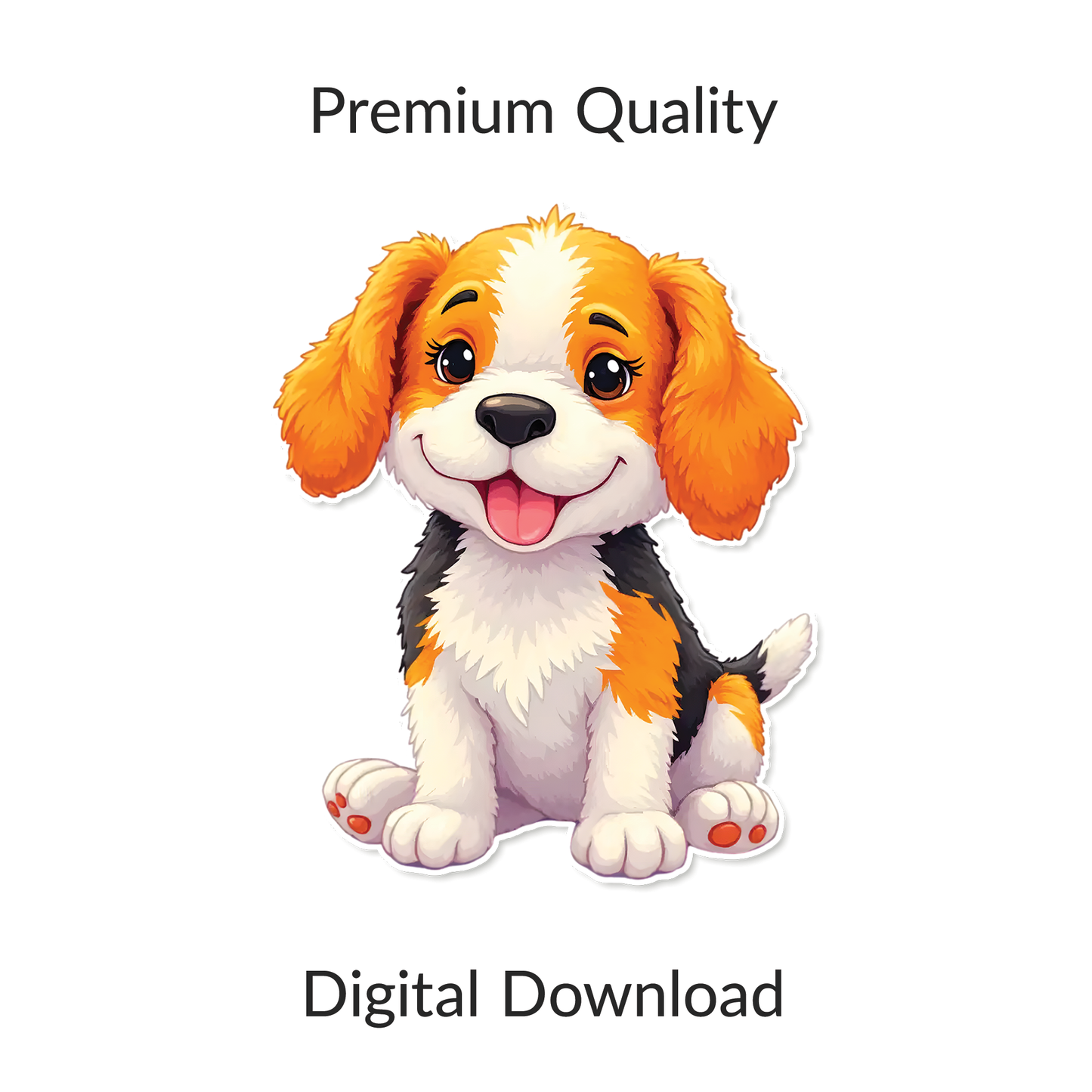 Cute Puppies PNG Sticker Pack | 28 Clipart + Puppies 2026 Calendar | Printable Dog Art Download