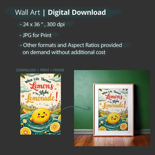 Funny Inspirational Quote Wall Art: Cozy Home Decor, Reminder Art with FREE 2026 Calendar (Digital Download)