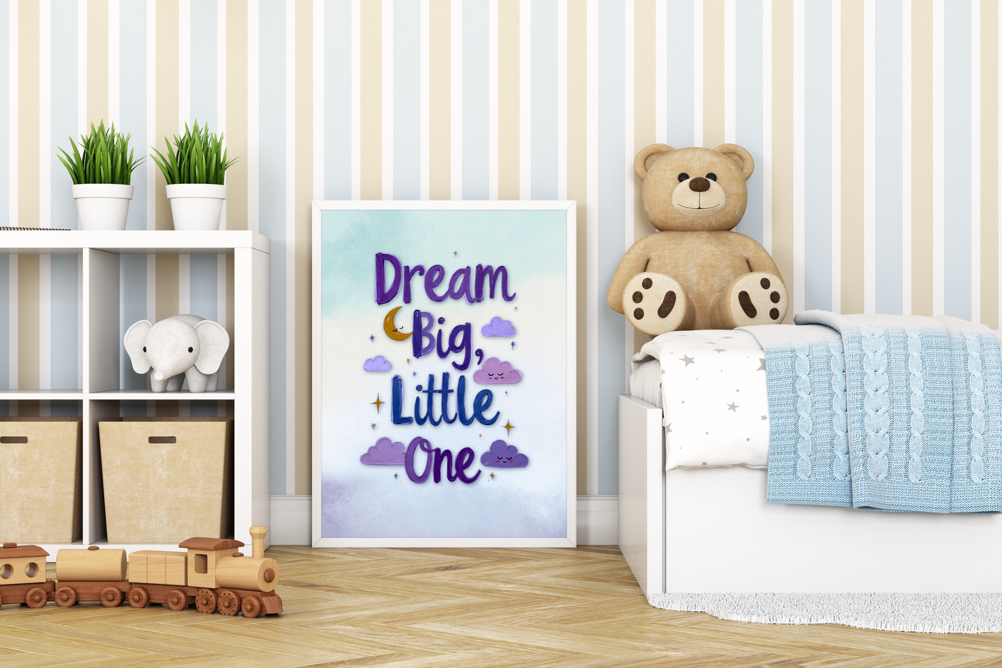 Bundle of 8 Arts | Kids Inspirational Quotes Wall Art | Cute Motivational Posters for Nursery, Playroom & Classroom | Instant Download